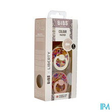 Afbeelding in Gallery-weergave laden, Bibs 1 Fopspeen Duo Liberty Garden Blossom Blush 2
