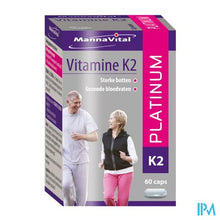 Afbeelding in Gallery-weergave laden, Mannavital Vitamine K2 Platinum Nf Caps 60