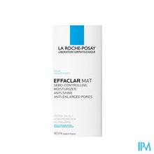 Afbeelding in Gallery-weergave laden, La Roche Posay Effaclar Mat Hydra Sebo-regulat. S/parab. 40ml