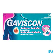 Afbeelding in Gallery-weergave laden, Gaviscon Antizuur-antireflux Kauwtabl 48