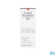 Afbeelding in Gallery-weergave laden, Widmer Deo Creme Antiperspirant Zonder Parfum 40ml