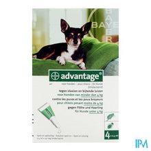 Afbeelding in Gallery-weergave laden, Advantage 40 Honden <4kg 4x0,4ml