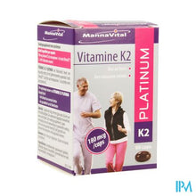 Afbeelding in Gallery-weergave laden, Mannavital Vitamine K2 Platinum Nf Caps 60