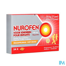 Afbeelding in Gallery-weergave laden, Nurofen Kind 100mg Zachte Kauwcaps 24