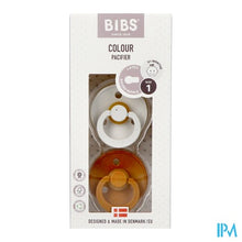 Afbeelding in Gallery-weergave laden, Bibs 1 Fopspeen Duo Haze/caramel 2