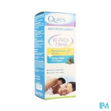 Afbeelding in Gallery-weergave laden, Quies A/snurk Bipack Spray Neus 15ml + Mond 70ml