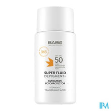 Afbeelding in Gallery-weergave laden, BabE Sun Depigment+ Super Fluid Sunscr. Spf50 50ml