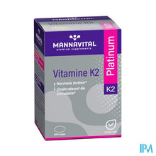 Charger l'image dans la galerie, Mannavital Vitamine K2 Platinum V-caps 60