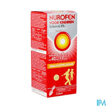 Afbeelding in Gallery-weergave laden, Nurofen Kind Sinaas 4% Susp Suikervrij 150ml