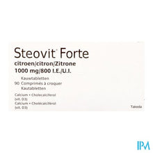 Load image into Gallery viewer, Steovit Forte Citroen 1000mg/800ie Kauwtabl 90 Pip