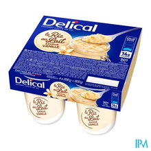 Afbeelding in Gallery-weergave laden, Delical Rijstpap Vanille 4x200g