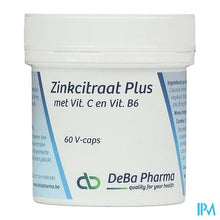 Afbeelding in Gallery-weergave laden, Zinkcitraat Plus Caps 60 Deba