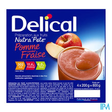 Afbeelding in Gallery-weergave laden, Delical Nutra Pote Appel Aardbei 4x125g