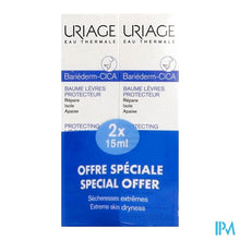 Charger l'image dans la galerie, Uriage Bariederm Lippenbalsem Tube 2x15ml Promo