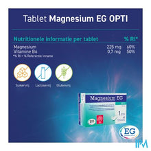 Afbeelding in Gallery-weergave laden, Magnesium EG Opti 225Mg Tabl 60