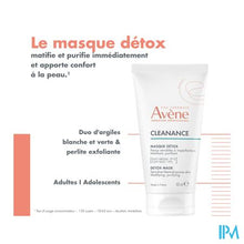 Afbeelding in Gallery-weergave laden, Avene Cleanance Detox Masker 50ml