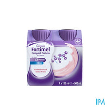 Charger l'image dans la galerie, Fortimel Compact Protein 2.4kcal Aardbei 4x125ml