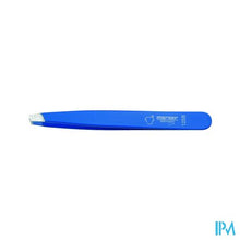 Afbeelding in Gallery-weergave laden, Morser Epileerpincet Schuin Blauw Inox 125b