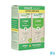Afbeelding in Gallery-weergave laden, Herbalgem Zwart.bes Bio Spray15ml+gtt 30ml Duopack