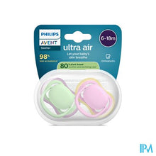 Afbeelding in Gallery-weergave laden, Philips Avent Fopspeen +6m Air Mix Solide 2