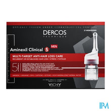 Load image into Gallery viewer, Vichy Dercos Aminexil Clinical 5 Men Amp 21x6ml Nf