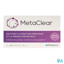 Load image into Gallery viewer, Metaclear Tabl 60 Metagenics