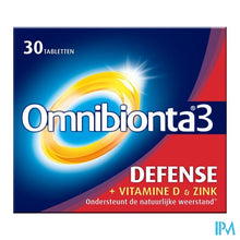 Afbeelding in Gallery-weergave laden, Omnibionta3 Defense Multivitamines Immuniteit (30 tabletten)
