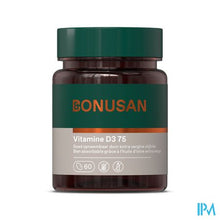 Afbeelding in Gallery-weergave laden, Vitamine D3 75mcg/ 3000 Ie Softcaps 60 Bonusan