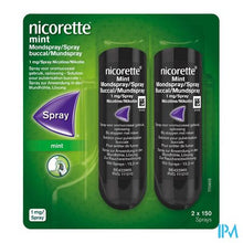 Charger l'image dans la galerie, Nicorette Mint 1mg Mondspray Z/suiker 2x150