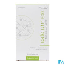 Afbeelding in Gallery-weergave laden, Multipharma D3 500mg/400ui Caps 60