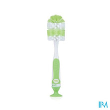 Afbeelding in Gallery-weergave laden, Nuby Flessenborstel met kleinere speenborstel en zuignap