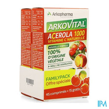 Charger l'image dans la galerie, Arkovital Acerola 1000 Familypack Kauwtabl 60