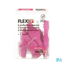 Load image into Gallery viewer, Flexi Fuchsia Borsteltje Micro Fine Interdentaal 6