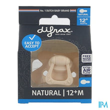 Afbeelding in Gallery-weergave laden, Difrax Fopspeen Natural 12m+ Uni/pure Roze/blossom
