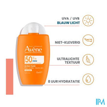 Afbeelding in Gallery-weergave laden, Avene Zon Spf50 Ultra Fluid Invisible 50ml