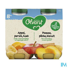 Charger l'image dans la galerie, Olvarit Fruit Appel Perzik Koek 2x200g 8m54