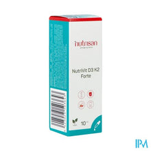 Charger l'image dans la galerie, Nutrivit D3 K2 Forte 10ml Nutrisan