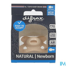 Afbeelding in Gallery-weergave laden, Difrax Fopspeen Natural Newborn Uni/pure Roze/blos
