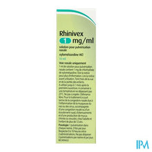 Charger l'image dans la galerie, Rhinivex 1mg/ml Neusspray Opl 10ml