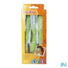 Afbeelding in Gallery-weergave laden, Nuby Tandenborstelset 3 stuks – 3m+