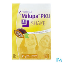 Charger l'image dans la galerie, Milupa Pku 3 Shake Chocolade Zakje 10x50g