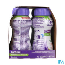 Afbeelding in Gallery-weergave laden, Fortimel Plantbased Pr.2kcal Pom./wor./gem.4x200ml