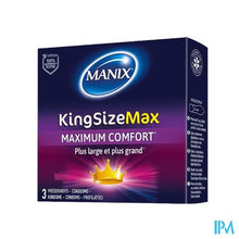 Load image into Gallery viewer, Manix King Size Max Condoms 3