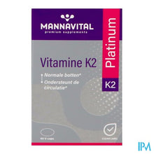 Charger l'image dans la galerie, Mannavital Vitamine K2 Platinum V-caps 60