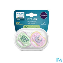 Afbeelding in Gallery-weergave laden, Philips Avent Fopspeen +6m Air Blad/poes 2