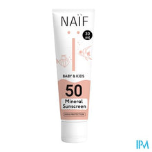 Afbeelding in Gallery-weergave laden, Naif Baby&kids Sun Minerale Creme Spf50 30ml