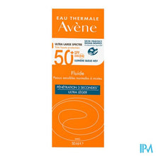 Load image into Gallery viewer, Avene Zon Spf50+ Fluide 50ml