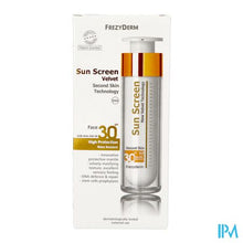 Afbeelding in Gallery-weergave laden, Sunscreen Velvet Face Spf 30 Frezyderm 50ml
