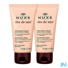 Afbeelding in Gallery-weergave laden, Nuxe Reve De Miel Hand-nagelcreme Tube 2x50ml