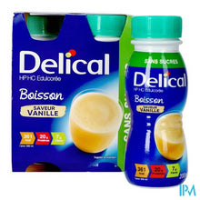 Afbeelding in Gallery-weergave laden, Delical Melkdrank Z/suiker Vanille 4x200ml